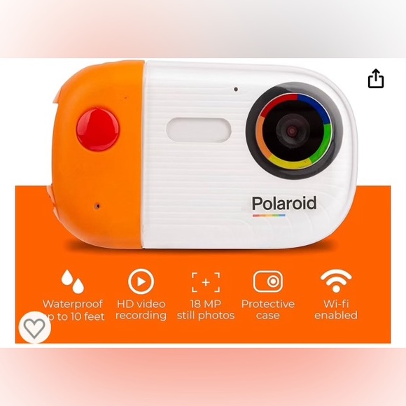 Polaroid Underwater Camera, Waterproof Camera w/LCD Display